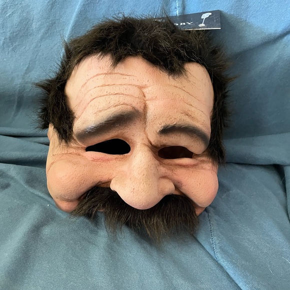 NWT Spirit Uncle Bobby Latex Half of Head Mask, Adult Size - Picture 1 of 5